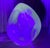 1990s Robert Eickholt Egg Paperweight 3-Sided Opalescent Glows 4.5” Vintage Signed For Sale - Image 9 of 18