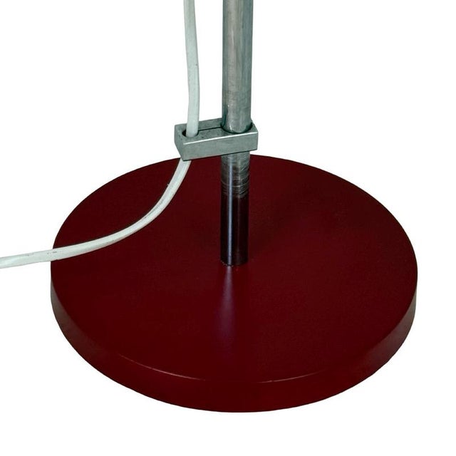 Burgundy Red Desk Lamp from Gura, Germany, 1970s For Sale - Image 9 of 11