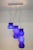 Itre 1990s Modern Murano Glass Pendant Blue Glass For Sale - Image 4 of 12