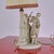 Porcelain Lady and Knight Lamp For Sale - Image 3 of 6