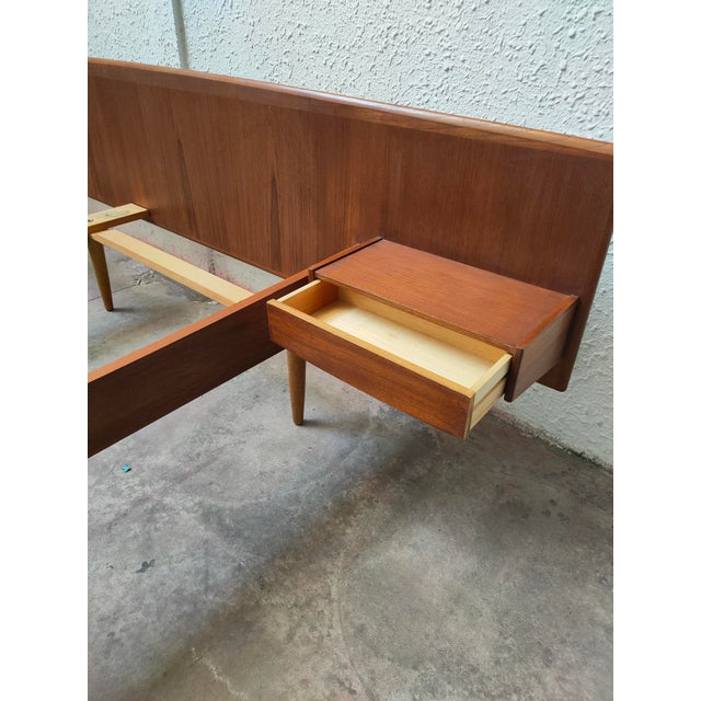 1970s Mid-Century Modern Swedish Teak Bed, 1970 For Sale - Image 5 of 13