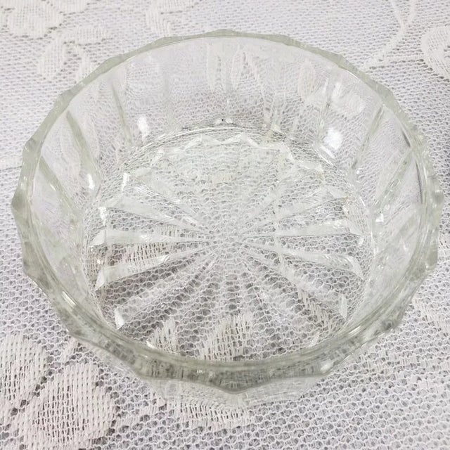 1980s Vintage 1980s Art Deco Silver & Crystal Powder Puff Jar For Sale - Image 5 of 11