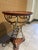 Late 20th Century French Style Mixed Metal and Scalloped Wood Top Accent Table For Sale In San Diego - Image 6 of 11