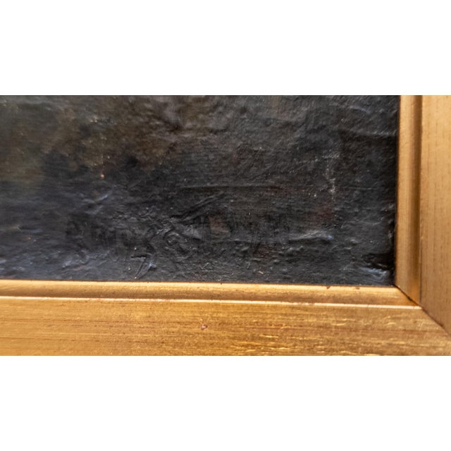 1910's American Tonalist Landscape Painting by Robertson Kirtland Mygatt 1911 For Sale - Image 11 of 17