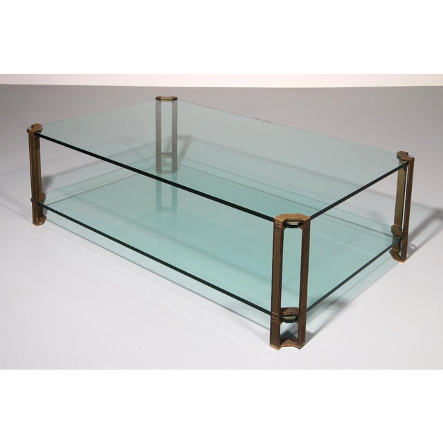 Copper Model T24 Coffee Table in Glass by Peter Ghyczy, 1970s For Sale - Image 8 of 10