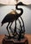 Frederick Cooper 1990s Wildwood Figurative Brass Standing Crane in the Reeds Table Lamp For Sale - Image 4 of 4