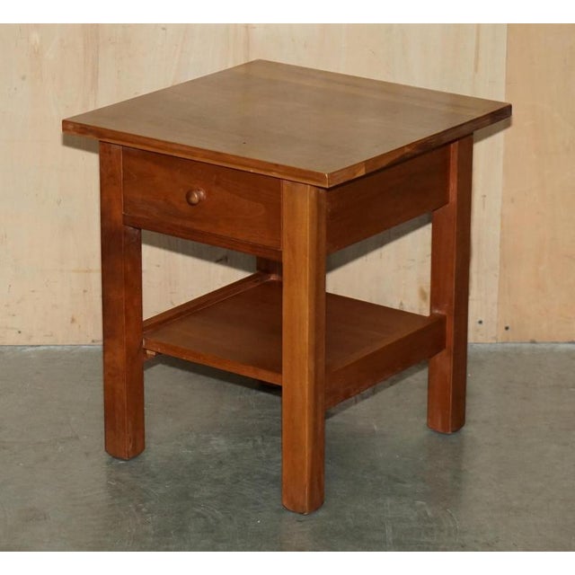 Cherrywood Side Tables or Nightstands from Harrods London, Set of 2 For Sale - Image 13 of 18