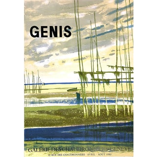 René Genis, Boilermakers Gallery Geneva, Original Lithographed Poster For Sale