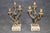 French Louis XV Style Figural Gilt Metal and Marble Clock Set For Sale - Image 13 of 15