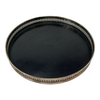 Vintage Pierced Gallery Formica Tray For Sale