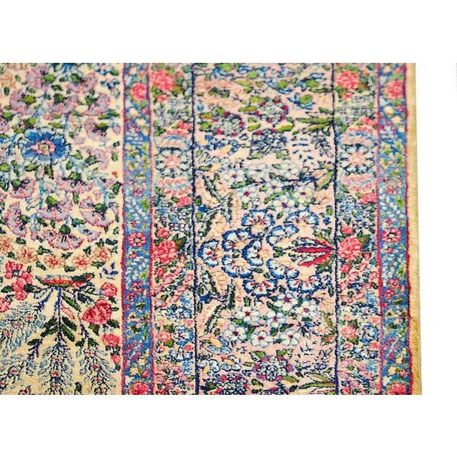 Red Early 20th Century Vintage Persian Lavar Kirman Rug For Sale - Image 8 of 13