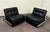 Exrtremely rare set of Amanta Armchairs by Mario Bellini for C&B Italia in original factory Black Leather designed Modular...