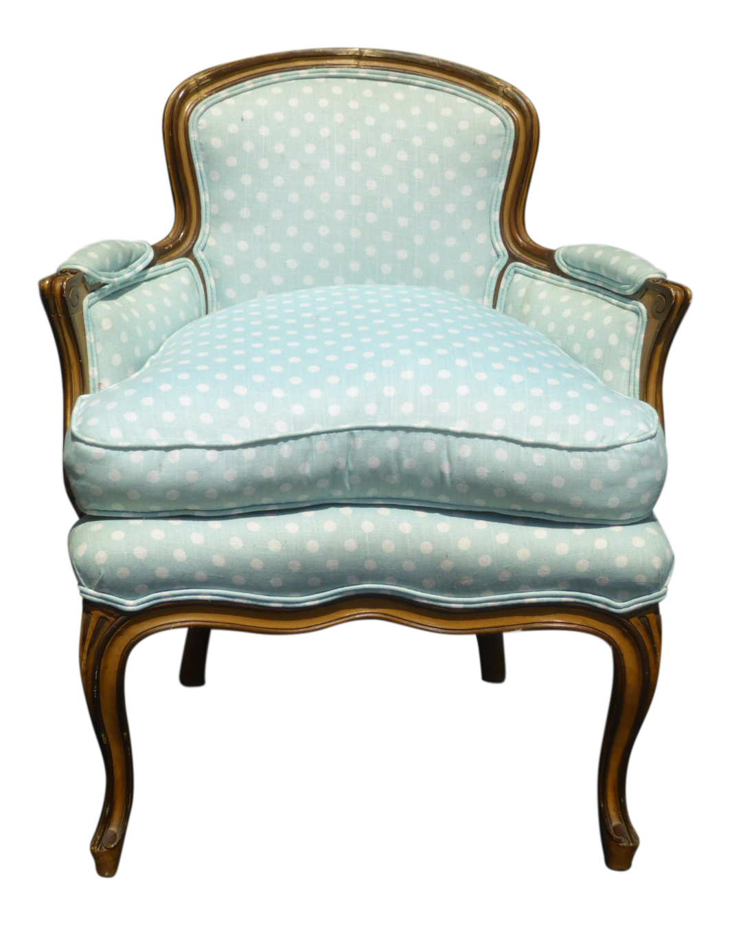 baby blue accent chair