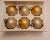 Mid-Century Modern 1960s Stenciled Shiny Brite Glitter Glass Ornaments - Set of 6 For Sale - Image 3 of 5