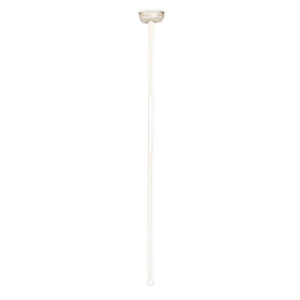 Modern Italian White Metal and Knurled Glass Floor Lamp, 1980s