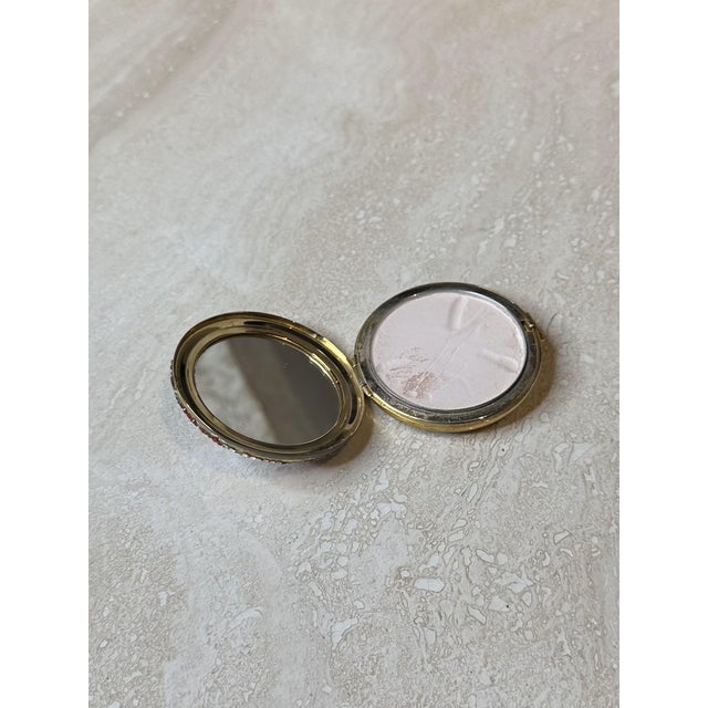 Silver Vintage Judith Leiber Bedazzled Compact Mirror For Sale - Image 8 of 11
