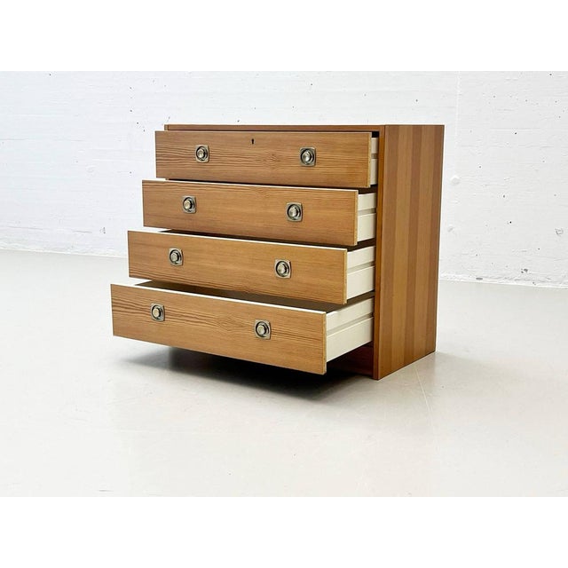 Chest of Drawers in Pine Veneer from AB Svenska Möbelfabriken, Sweden, 1970s For Sale - Image 4 of 18