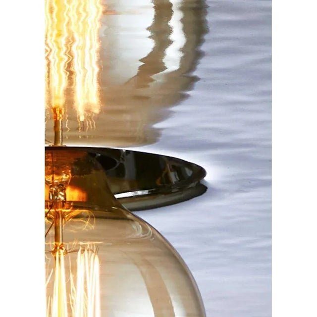 Small Silver Mirage Pendant Light by Radar For Sale - Image 6 of 8