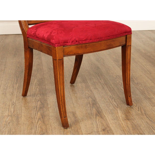 Late 20th Century Henredon Charles X Empire Style Set of Six Dining Chairs For Sale - Image 5 of 12