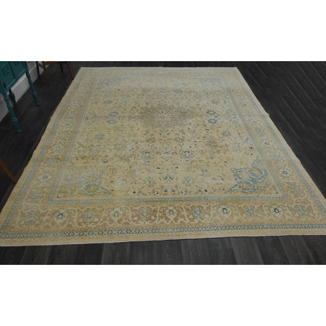 Vintage Persian Hand-Knotted area rug is a semi-antique vintage area rug. The '70s Eastern region of Anatolian's unique...