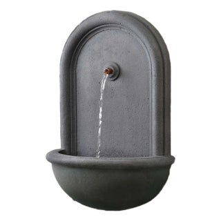Perugia Wall Fountain Gray Concrete Fountain For Sale