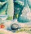MCM painting on paper by artist Robert Brady Colborne (1931-2002). Signed land dated ower right; bearing estate stamp on...
