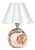 Regina Andrew Giorgio Marble Mini Lamp, Natural Brass with Linen Scalloped Shade For Sale