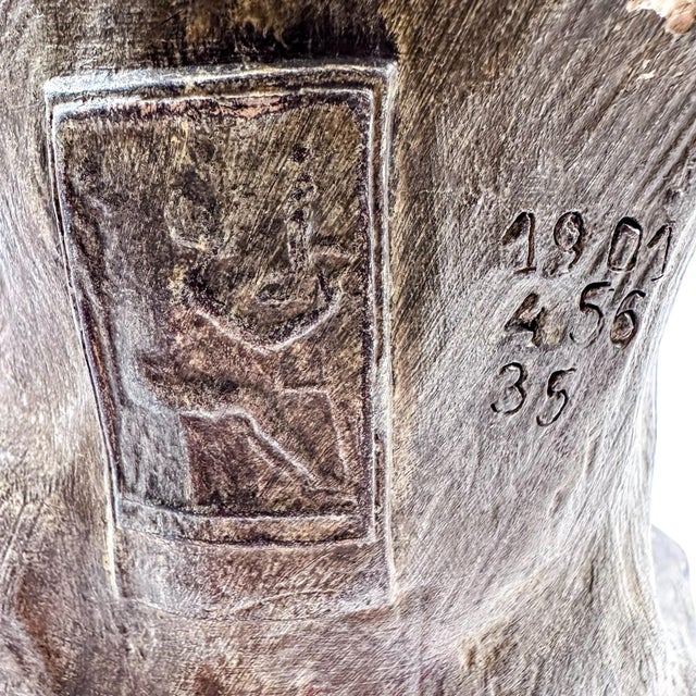 Bronzed & Gilded Terracotta Figure from Goldscheider, 1901 For Sale - Image 13 of 18