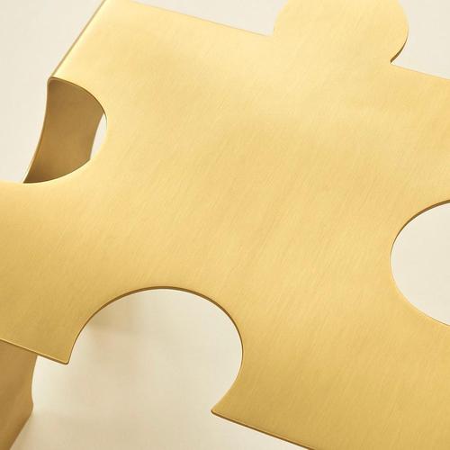 Not Yet Made - Made To Order Puzzle Coffee Table in Brushed Brass by Veliento For Sale - Image 5 of 6