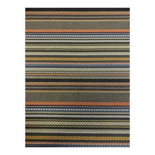 Paul Smith Point Maharam Slate Khaki Black Blue Red Green Stripe Upholstery Fabric Sta 5050 For Sale