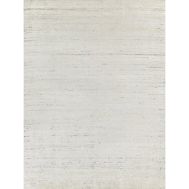 Textile Exquisite Rugs Montero Handmade New Zealand Wool & PET Yarn Silver/Gray Rug-10'X14' For Sale - Image 7 of 7