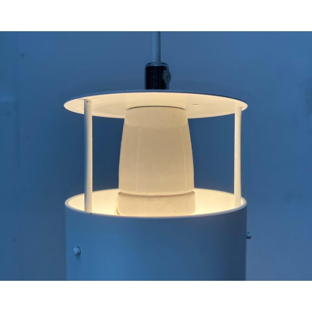 Mid-Century Modern Mid-Century Modern Danish Minimalist Fyrtønden Pendant Lamp by Asger Bay Christiansen for Lys, 1960s For Sale - Image 3 of 18