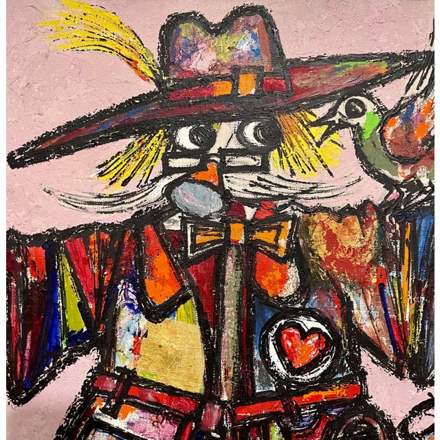 Lazar Obican 1944-2004 Genre: Other Subject: People Medium: Oil Surface: Canvas Dimensions: 35" x 16.5 Dimensions w/Frame:...