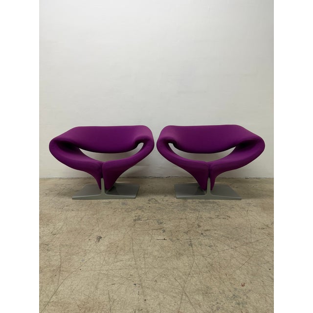 Mid-Century Modern Original Pierre Paulin Ribbon Lounge Chairs for Artifort - A Pair For Sale - Image 3 of 18
