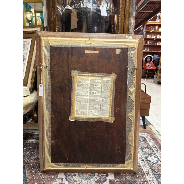 E. V. Cardinal — Signed French Nude Painting Dated 1946 For Sale - Image 4 of 5