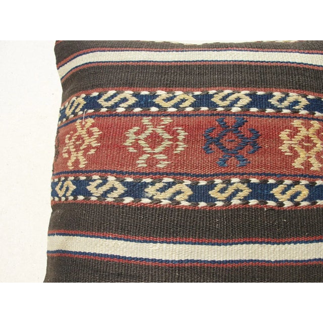 Black Kilim Rug Pillow Cover For Sale - Image 8 of 11