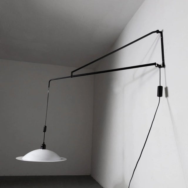 Mid-Century Wall Lamp Potence Counterweight by Stilnovo. Italy, 1970s For Sale - Image 9 of 13