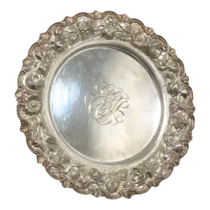 Fine Hand Made 1911 Antique Sterling Silver Champagne & Wine Bottle Coaster by Stieff