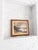 Mid-century landscape painting, hand carried from Sweden. Moody oil scene with a beautiful hand made pine wood frame....