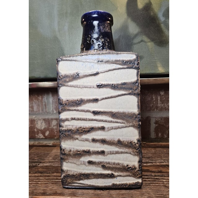 Scheurich Keramik Mid-Century Fat Lava Vase For Sale In Charlotte - Image 6 of 13