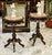 French Classic Round Pedestal Side Table With Marble Top, Solid Wood & Hand-Gilded Gold Leaf Details For Sale - Image 3 of 3