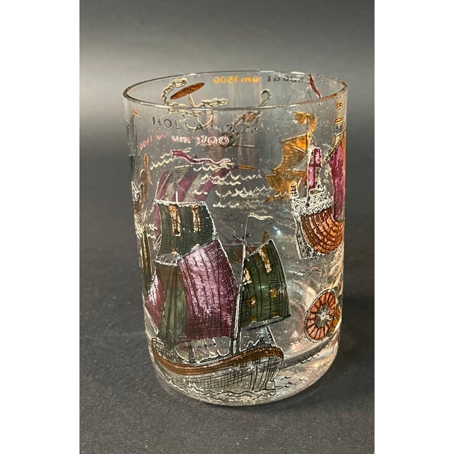 Mid-Century Modern Vintage Whiskey Glasses, 1940s, Set of 4 For Sale - Image 3 of 12