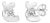 .925 Sterling Silver Round Cut Diamond Fashion Stud Earrings (0.10 cttw, I-J Color, I2-I3 Clarity) For Sale