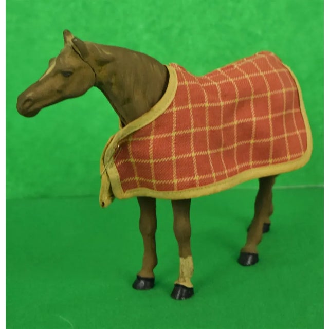 Lead Horse W/ Tattersall Blanket Figurine For Sale - Image 11 of 11