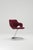 Metal Sculptural Scimitar Dining Table and Chairs in Burgundy Bouclé by Boris Tabacoff for Mobilier Modulaire Moderne, 1970s, Set of 6 For Sale - Image 7 of 18