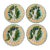 Antique French Barbotine Majolica Asparagus Plates, Circa 1880–1900 - Set of Four For Sale
