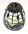 1990s 1990s Tiffany Style Slag Glass Lamp Shade Multicolor With Marble Glass For Sale - Image 5 of 7
