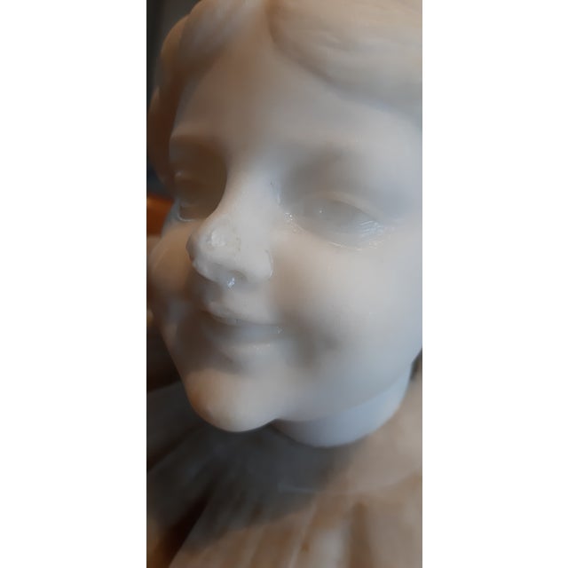 19th Century Pugi Guglielmo, Pierrot, 1850, Marble For Sale - Image 5 of 11