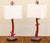 Late 20th Century Red Painted Faux Branch Coral Table Lamps - a Pair For Sale - Image 5 of 6