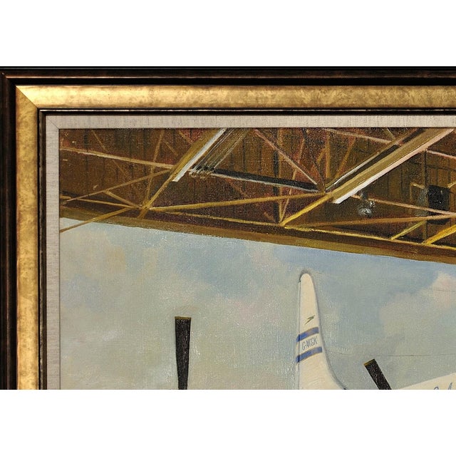 1950s David Shepherd, Boac Boeing 377 Stratocruiser, 1953, Oil on Canvas, Framed For Sale - Image 5 of 18